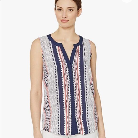 Tribal Jeans Sleeveless Blouse Size Medium - Picture 1 of 4